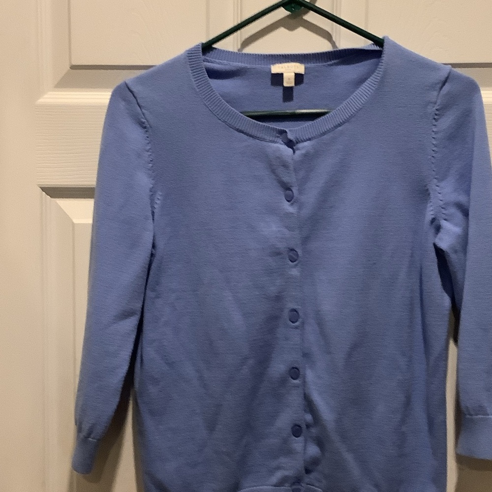 Talbots blue Knit cardigan